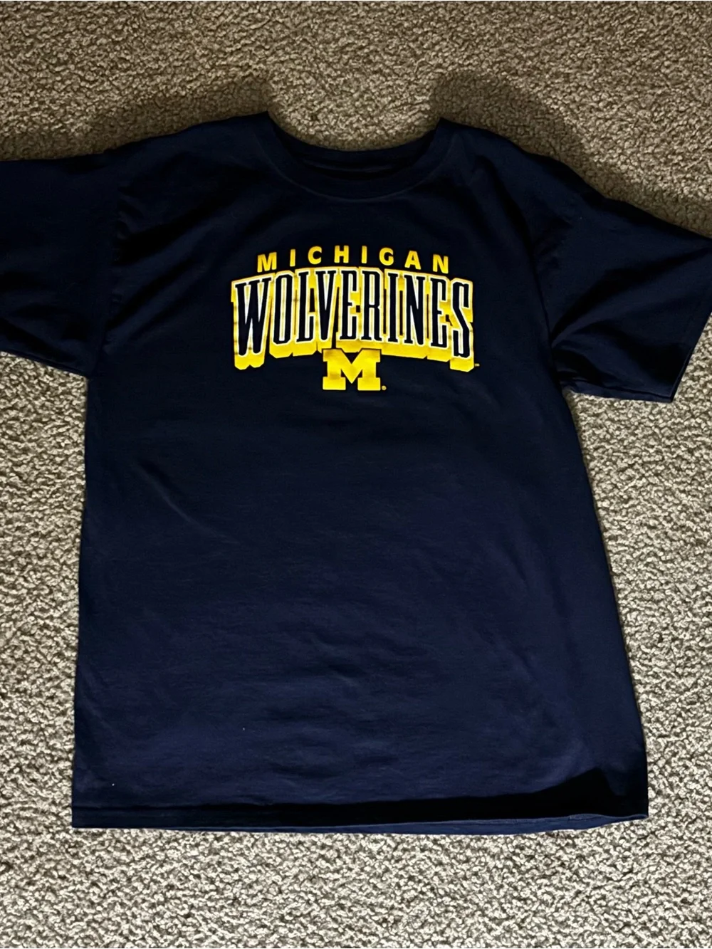 Michigan Wolverines Youth Navy Graphic Tee